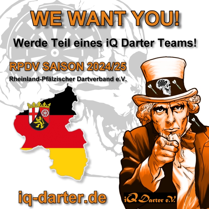 Dart spielen im Landesverband Rheinland-Pfalz im Dartverein iQ Darter e.V.